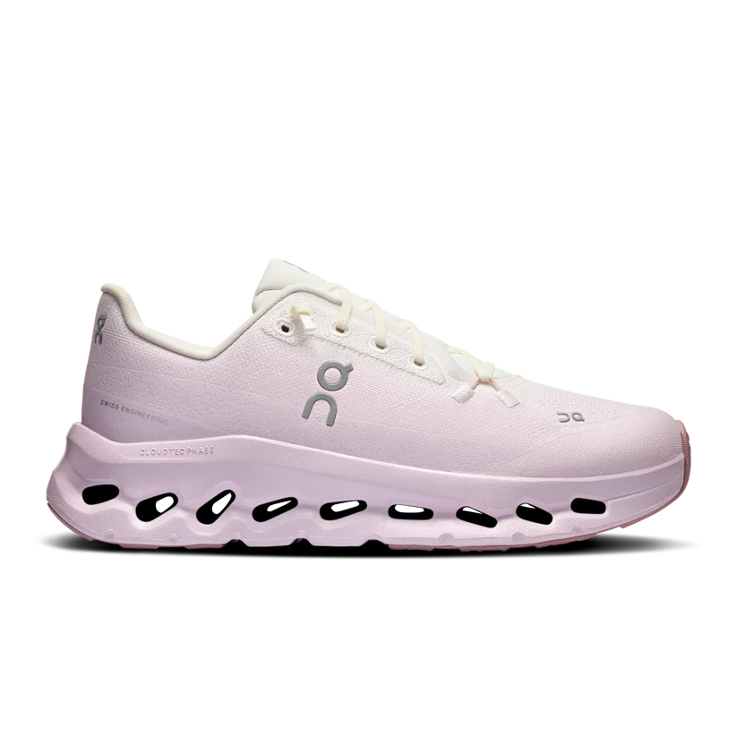 2ba15863c926127c3144b651e46c797583067f66_1 Design: A lightweight and breathable mesh upper with a speed lacing system for easy on and off. Cushioning: The shoe's CloudTec Phase® technology uses collapsing cloud elements and Helion™ superfoam to provide responsive cushioning and impact protection. Sustainability: The shoe is made with recycled materials, including an upper made from recycled polyester. Achieving active goals is just as easy as setting them with ON's precision-engineered Cloudtilt sneakers. Fitted with CloudTec foam cushioning, a sock-like mesh upper, and an easy lacing system, this pair prioritizes both speed and comfort.